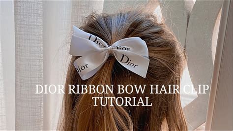 hair clip dior|dior hair ribbon.